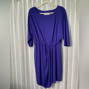 Trina Turk Deep Purple, Jersey, Dolman Sleeve Dress - Size 8